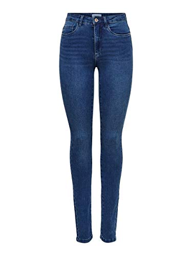 ONLY Damen Onlroyal High Waist Skinny Jeans, Blau (Medium Blue Denim), M / 32L